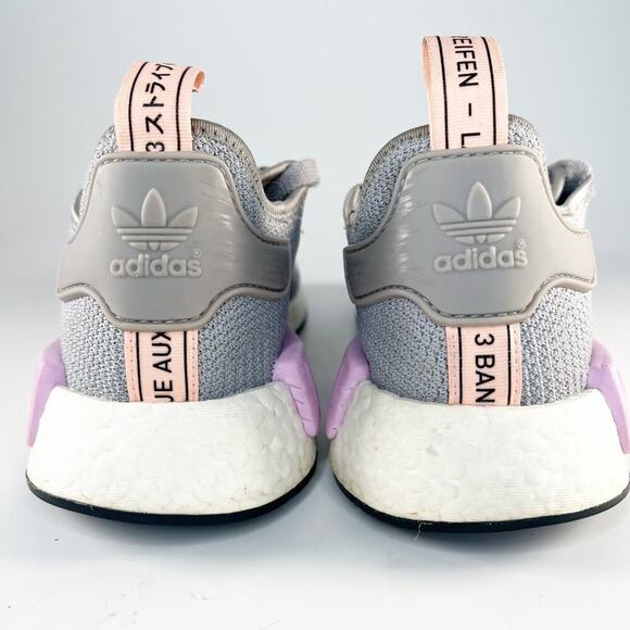 Adidas NMD R1 Running Sneakers Shoes Grey Purple Women 9 - Picture 4 of 15